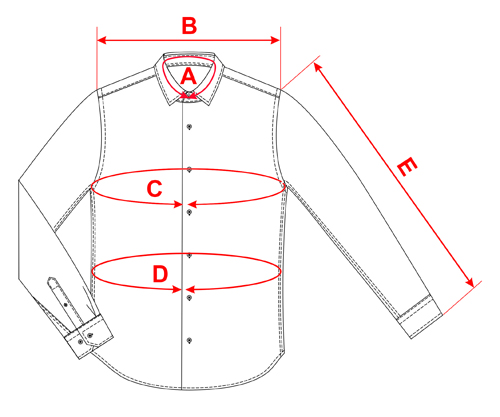 измерения рубашки